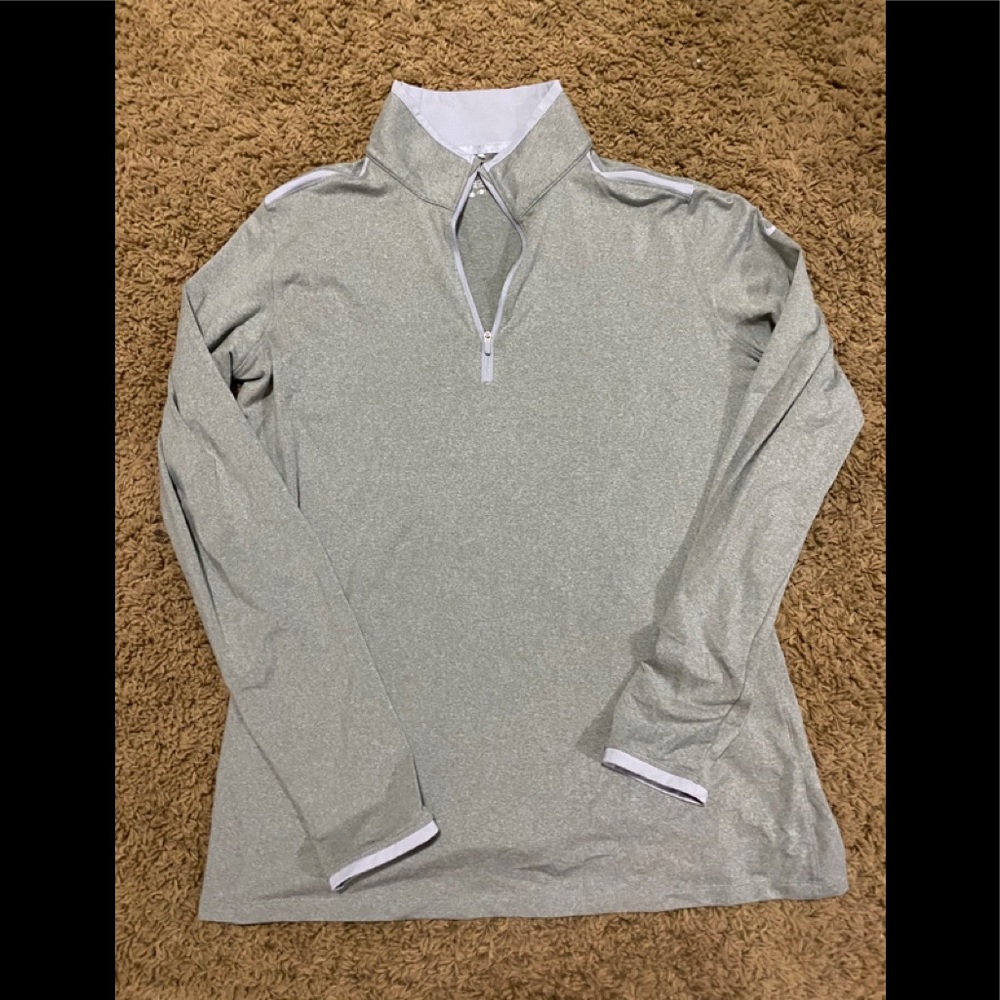 Grey Nike golf top